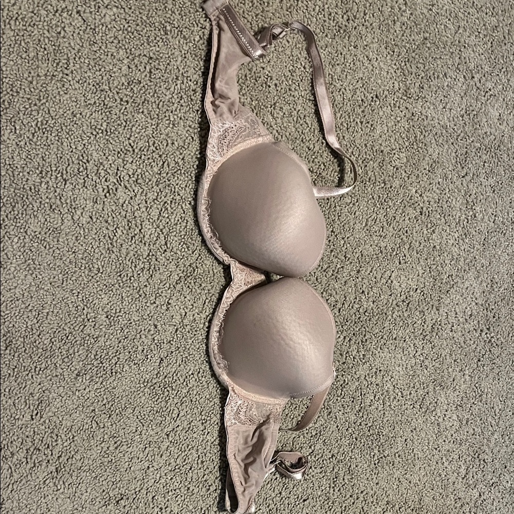 Chic Lace Accent Bra in Cream